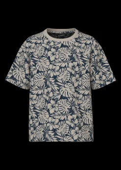 Name It Boys Navy Tropical Leaf T-Shirt (6-12yrs)