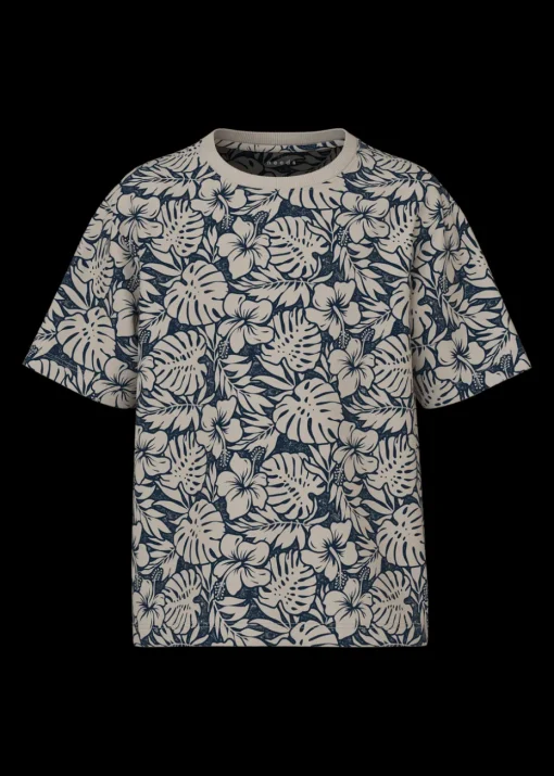 Name It Boys Navy Tropical Leaf T-Shirt (6-12yrs)