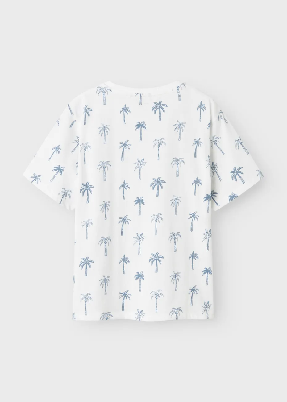 Name It Boys White Palm Tree T-Shirt (6-12yrs)