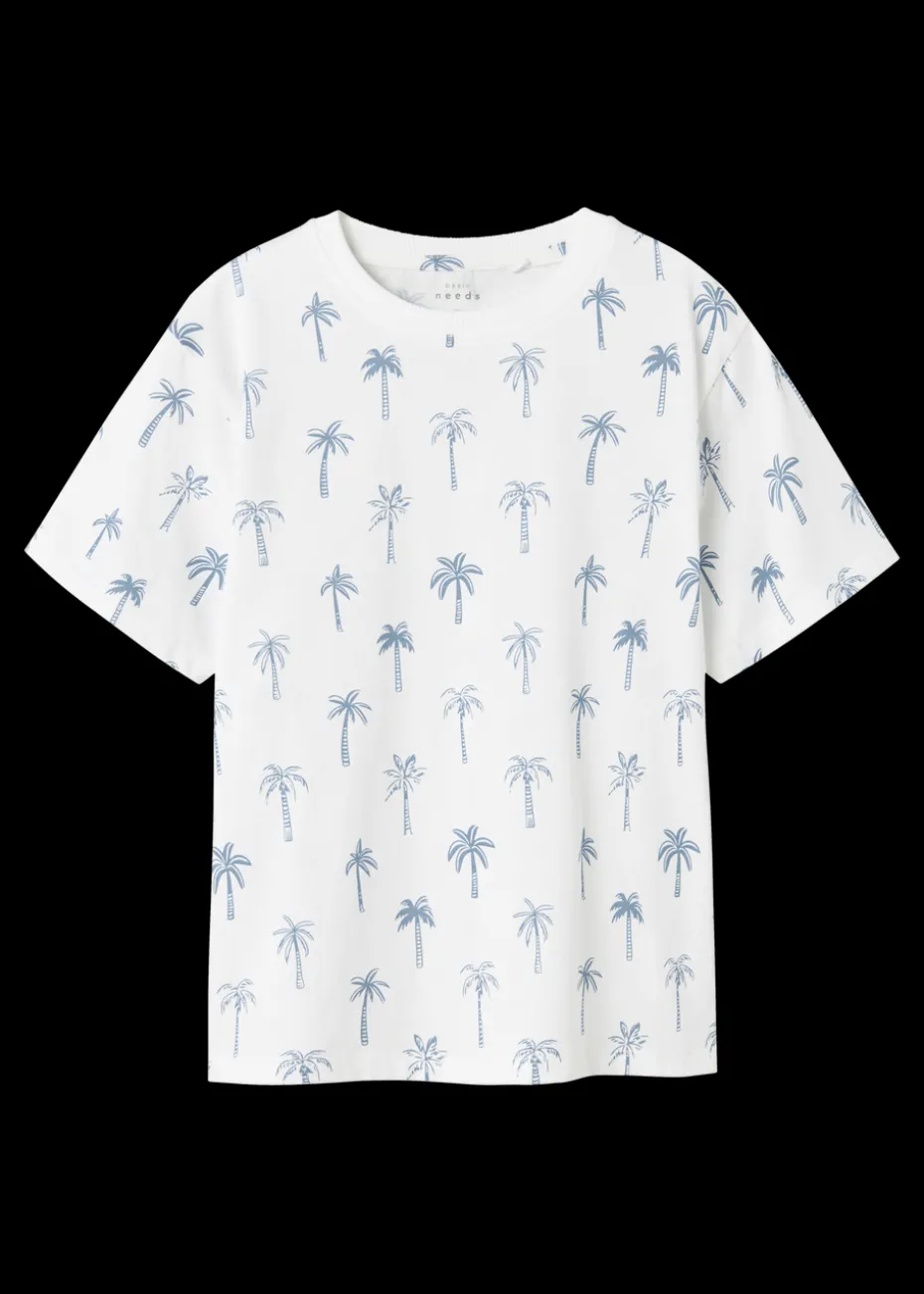 Name It Boys White Palm Tree T-Shirt (6-12yrs)