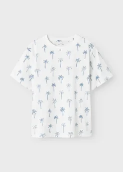 Name It Boys White Palm Tree T-Shirt (6-12yrs)