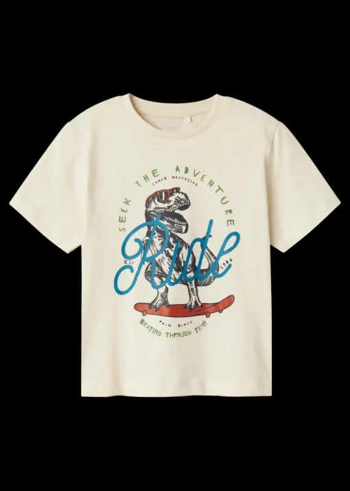 Name It Cream Dino T-Shirt (9mths-5yrs)