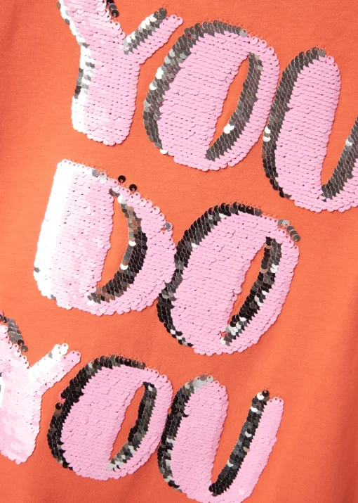 Name It Girls Orange Yo Do You T-Shirt (6-12yrs)