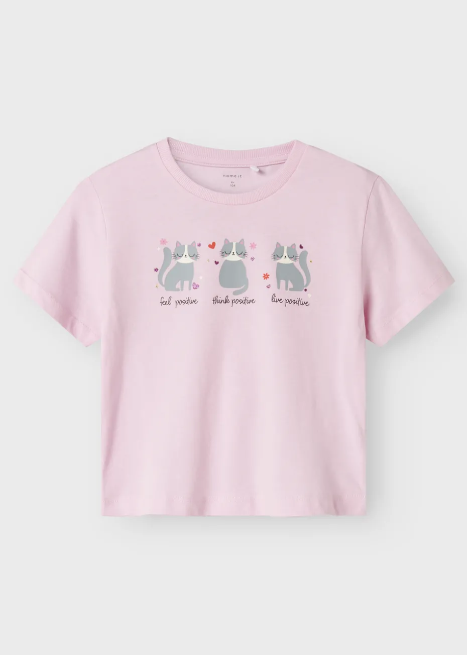 Name It Girls Pink Betria T-Shirt (9mths-5yrs)