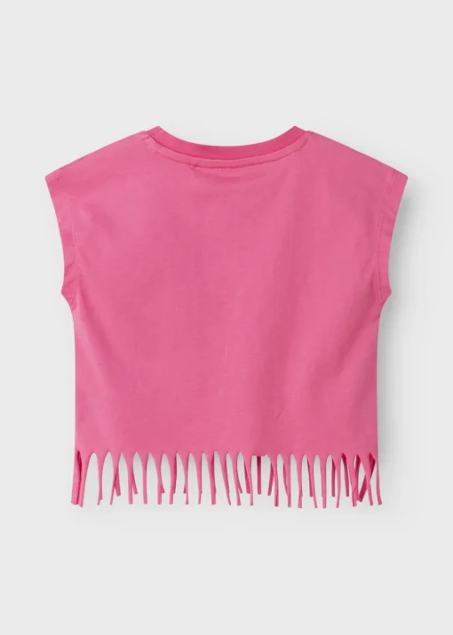 Name It Girls Pink Ice Lolly Tassel T-Shirt  (1.5-6yrs)