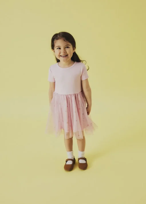 Name It Girls Pink Spot Mesh Tutu Dress (9mths-5yrs)