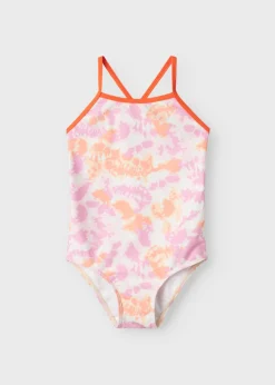 Name It Girls Pink Tie Dye Swimsuit (9mths-8yrs)