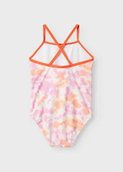 Name It Girls Pink Tie Dye Swimsuit (9mths-8yrs)