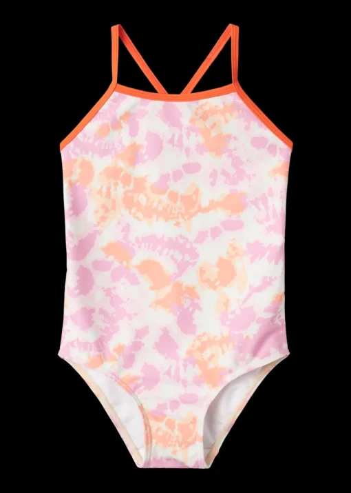 Name It Girls Pink Tie Dye Swimsuit (9mths-8yrs)
