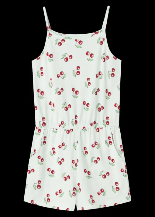 Name It Girls White Cherry Playsuit (6-12yrs)