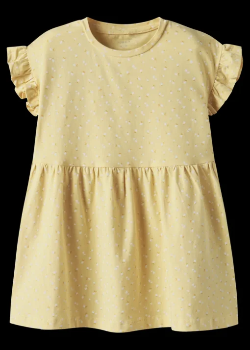 Name It Girls Yellow Printed Dress (9mths-5yrs)