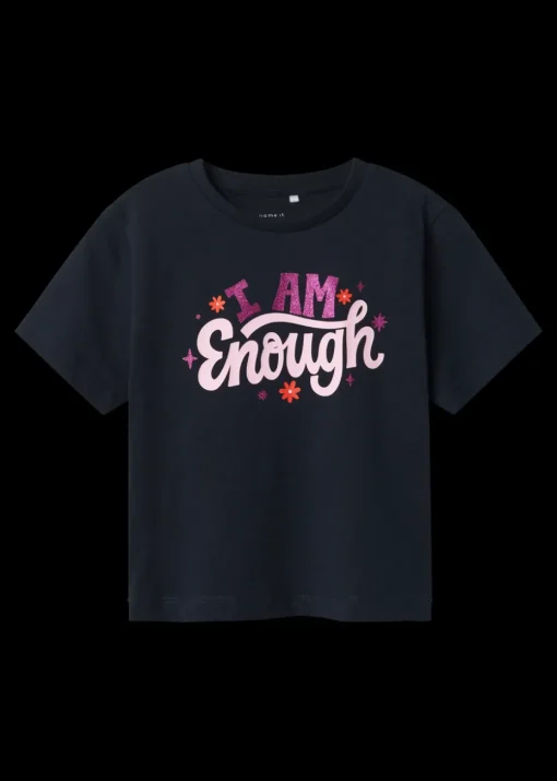 Name It Navy I Am Enough T-Shirt (9mths-5yrs)