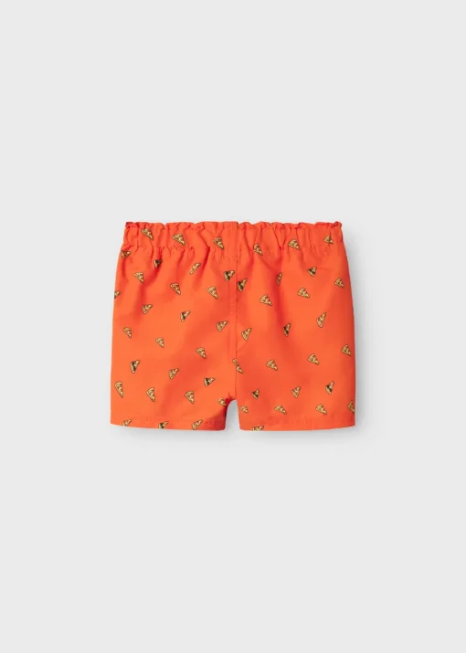 Name It Orange Pizza Swim Shorts (9mths-5yrs)