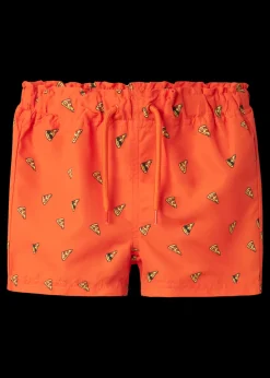 Name It Orange Pizza Swim Shorts (9mths-5yrs)