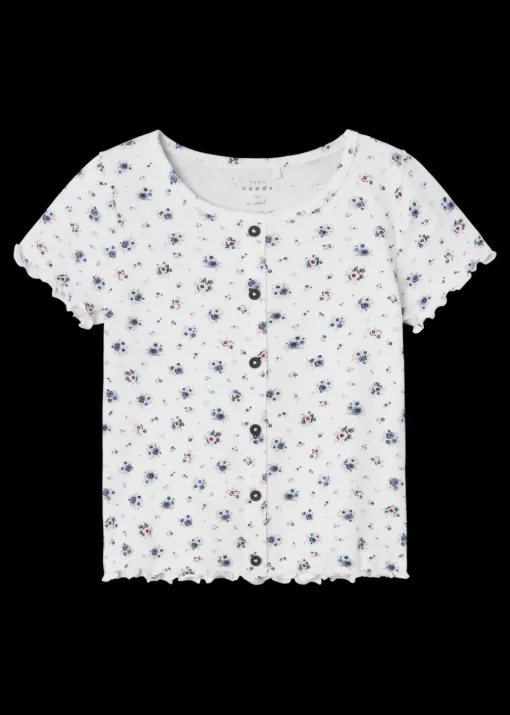 Name It White Floral Top (6-12yrs)