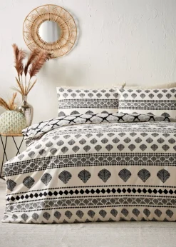 Natural Art Deco Fan Duvet Set