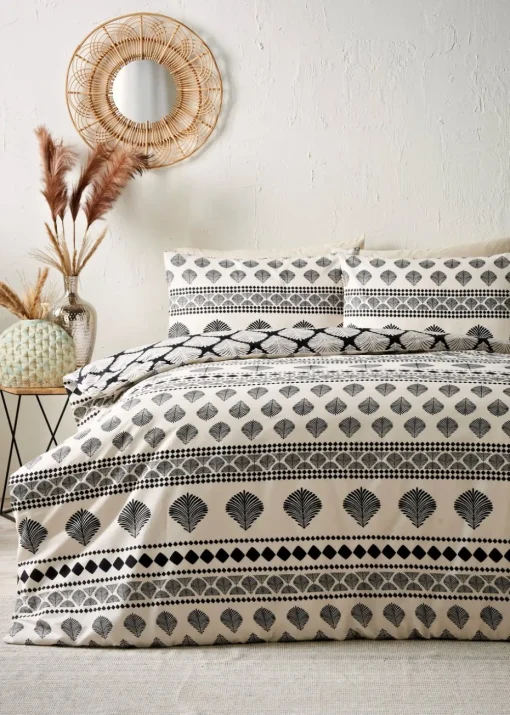 Natural Art Deco Fan Duvet Set