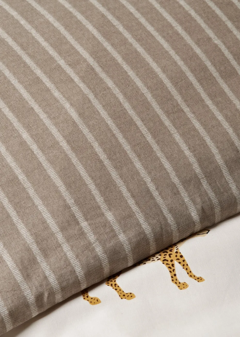 Natural Cheetah Print Duvet Set