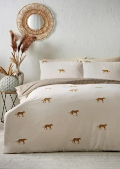 Natural Cheetah Print Duvet Set