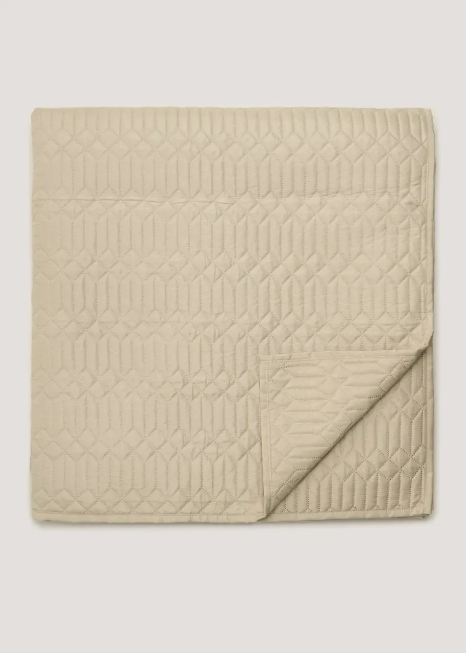 Natural Geo Pinsonic Bedspread (235cm x 235cm)