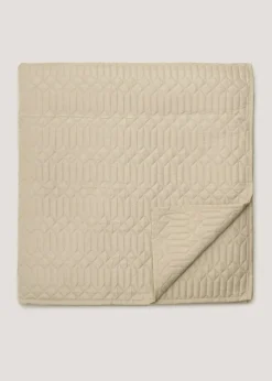 Natural Geo Pinsonic Bedspread (235cm x 235cm)