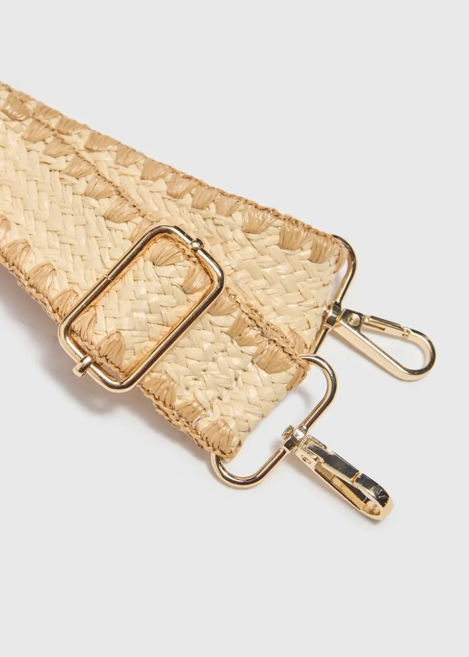 Natural Raffia Bag Strap