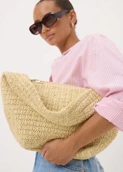 Natural Straw Shoulder Bag