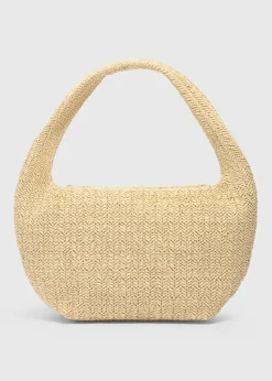 Natural Straw Shoulder Bag