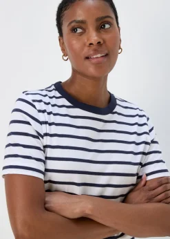 Navy & White Modern Stripe T-Shirt