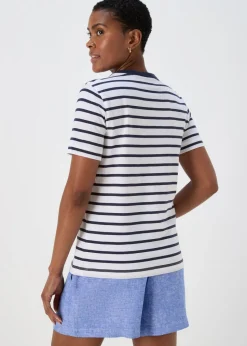 Navy & White Modern Stripe T-Shirt