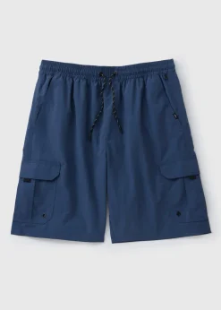 Navy Cargo Swim Shorts