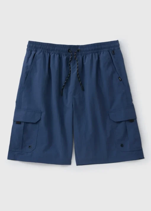 Navy Cargo Swim Shorts