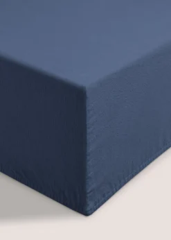 Navy Extra Deep Bed Sheet (180 Thread Count)