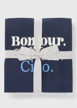Navy Gingham Bonjour Pyjama Set