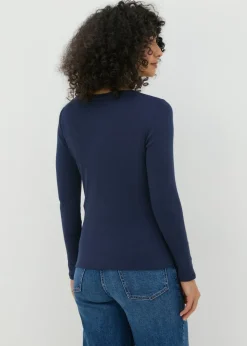 Navy Long Sleeve T Shirt