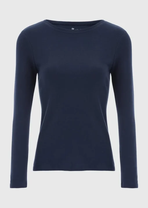 Navy Long Sleeve T Shirt
