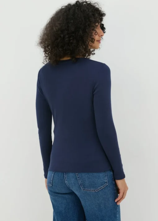 Navy Long Sleeve T Shirt