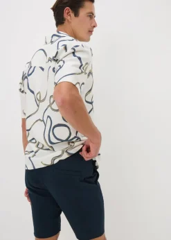 Navy Slim Chino Shorts