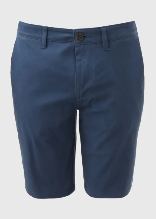 Navy Slim Chino Shorts