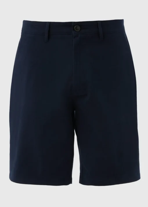 Navy Straight Fit Chino Shorts
