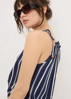 Navy Stripe Cami Top