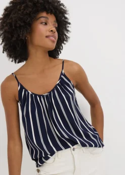 Navy Stripe Cami Top