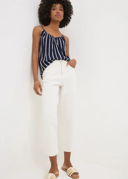 Navy Stripe Cami Top