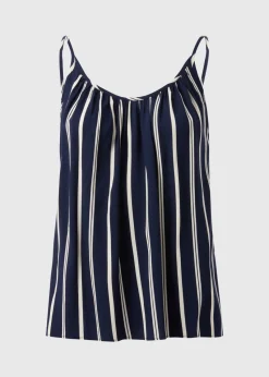 Navy Stripe Cami Top