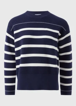 Navy Stripe Knitted Jumper