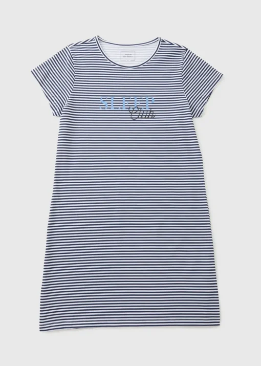 Navy Stripe Sleep Club Nightie