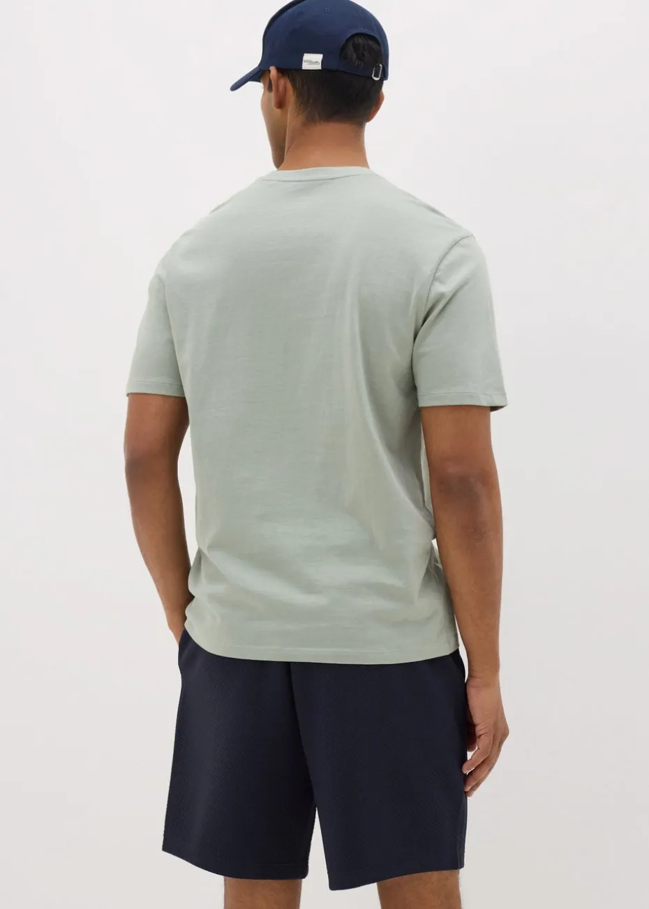 Navy Textured Shorts