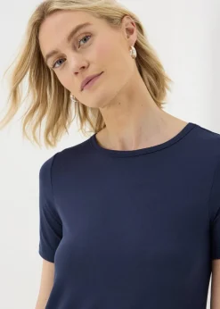 Navy T-Shirt Midi Dress