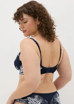 Navy Two Tone DD+ Bra