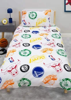 NBA Multi Colour Divide Single Polycotton Duvet Set